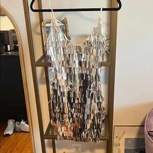 Whitefox Silver Sequin Dress